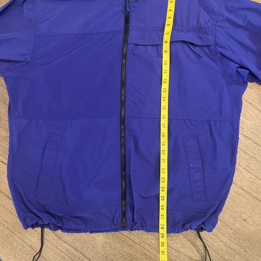 Vintage REI 1990s Versatech Windbreaker Jacket USA Made Classic Purple & Teal - Picture 5 of 14